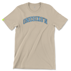 ONESIXEIGHT'N TEE Tan/Carolina